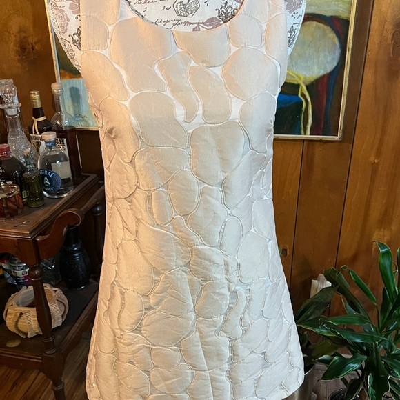 🛍️LUCY PARIS Light tan textured‎ print mini dress, size S. - Picture 14 of 15